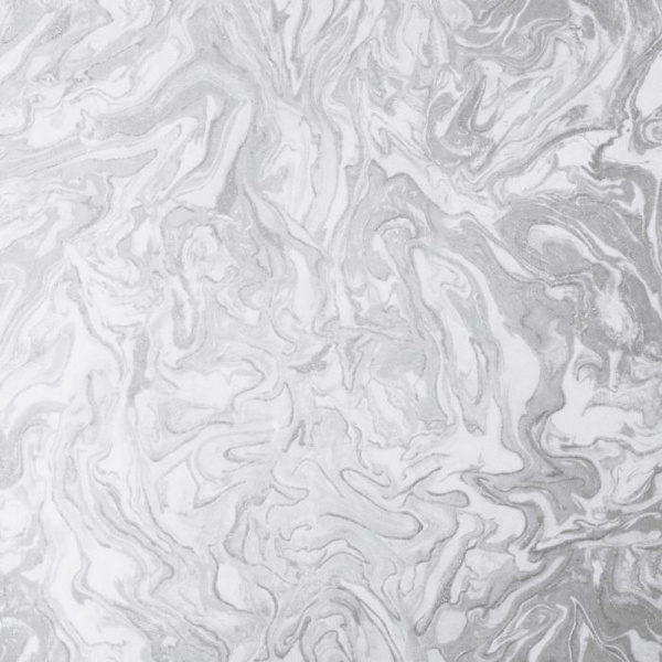 Arthouse Marmor Swirl Glitter Tapet 10m x 53cm Grå/Vit Grey/White 10m x 53cm