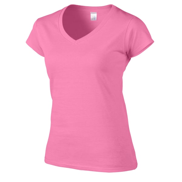 Gildan Dam/Dam Soft Style V-halsad T-shirt M Azalea Azalea M
