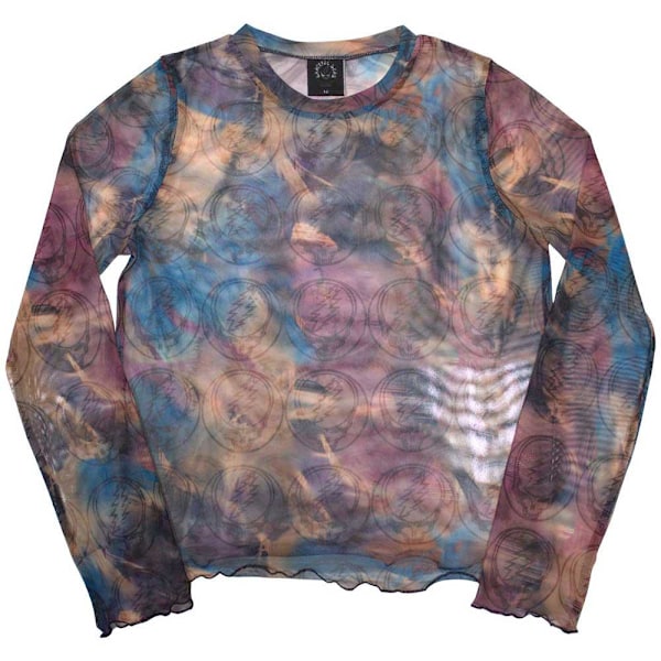 Grateful Dead Dam/Kvinna Stealy All-Over Print Mesh Långärmad Purple M