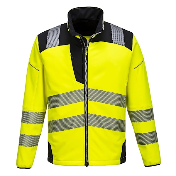 Portwest Herr PW3 Hi-Vis Soft Shell Jacka L Gul/Svart Yellow/Black L