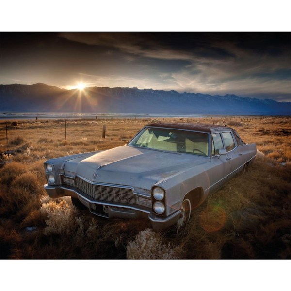 Rod Edwards End Of The Road, California Inramad Canvastavla 50c Multicoloured 50cm x 40cm