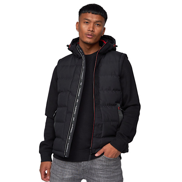 Crosshatch Herr Kampnew Embosserad Väst S Svart Black S