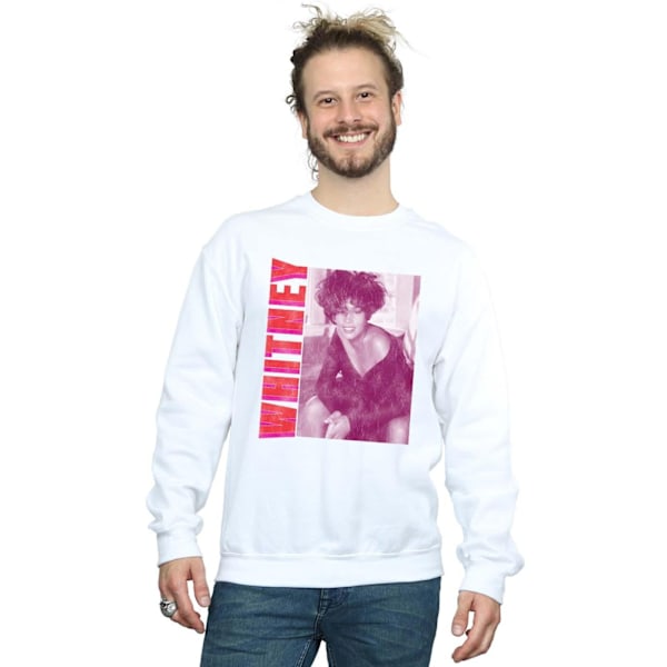 Whitney Houston Mens WHITNEY Pose Sweatshirt S Vit White S