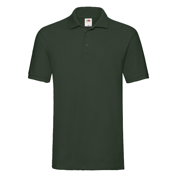 Fruit of the Loom Premium Pique Poloskjorta M Flaskgön Bottle Green M