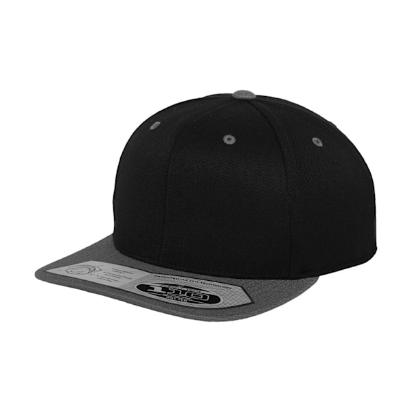 Flexfit Snapback Fitted Baseball Cap One Size Svart/Grå Black/Grey One Size