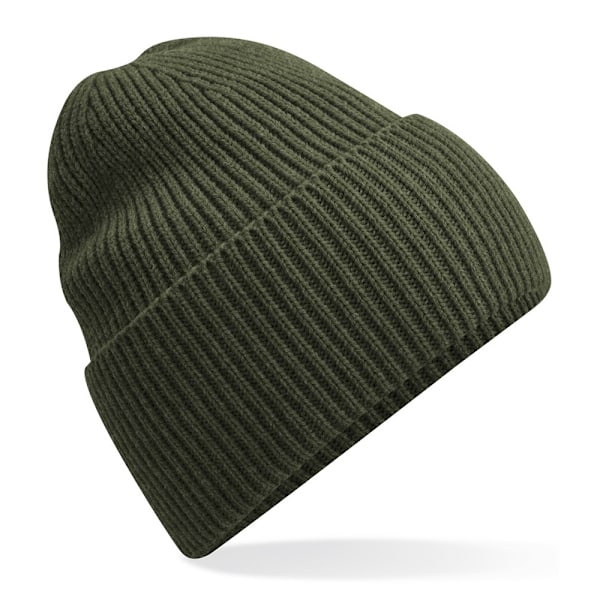 Beechfield Cuffed Recycled Oversized Beanie One Size Olive Green Olive Green One Size