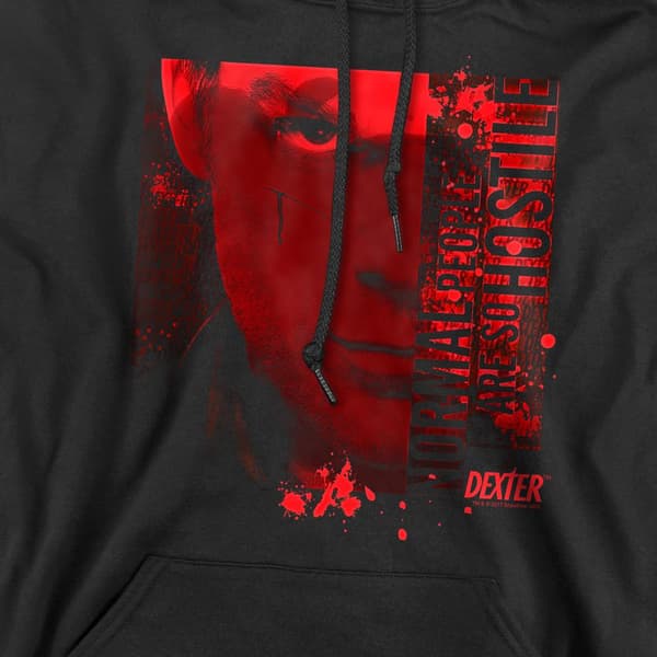 Dexter Normal Hoodie för män S Svart Black S