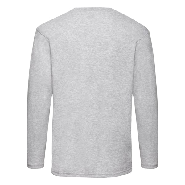 Fruit of the Loom Unisex Värdevikt Heather Långärmad Grey M