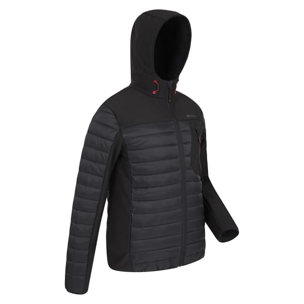 Mountain Warehouse Turbine II Vadderad Softshelljacka för Män 4XL Black 4XL