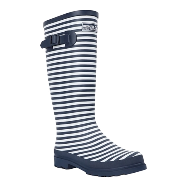 Regatta Dam/Dam Fairweather III Kontrastrandiga Gummistövlar Navy/White 3 UK