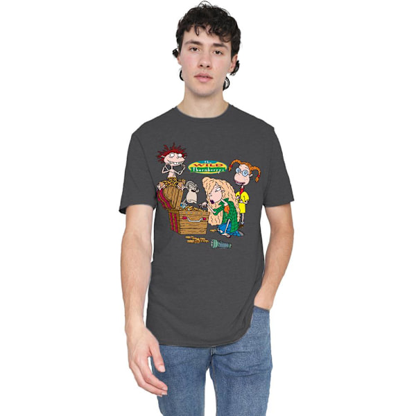 The Wild Thornberrys Unisex Vuxen Skattjakt T-Shirt XL Char Charcoal XL