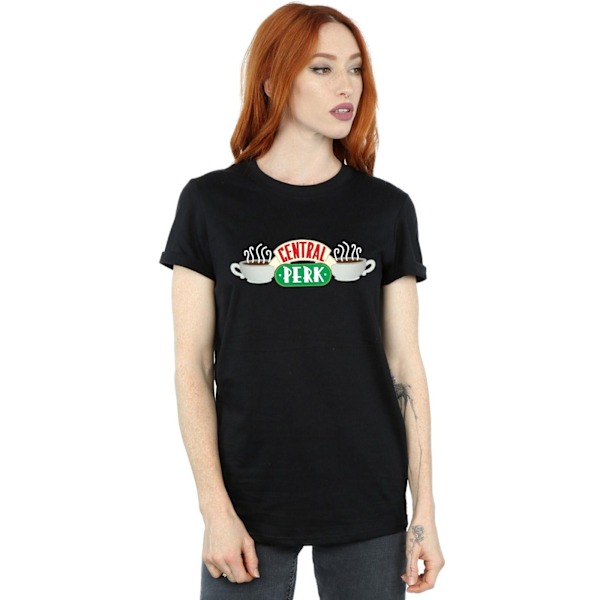 Friends Dam/Kvinnor Central Perk Bomull Boyfriend T-Shirt 3XL Black 3XL