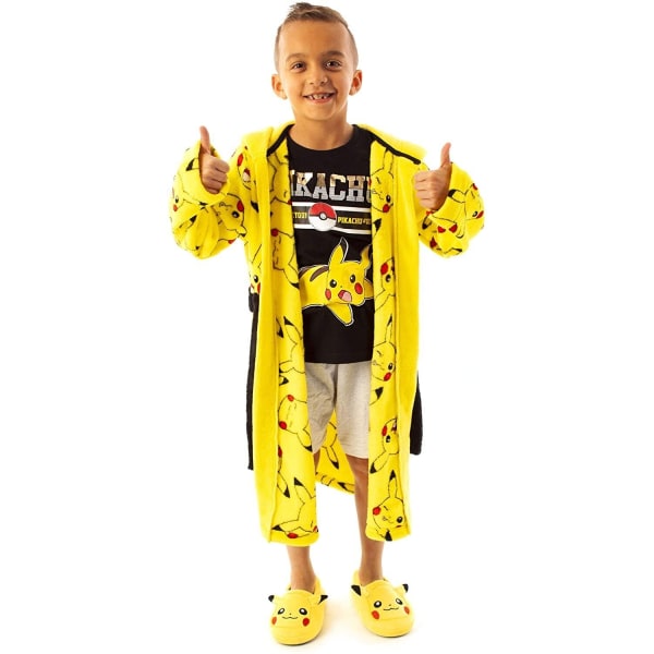 Pokemon Barn/Barn Pikachu Faces Morgonrock 9-10 år Y Yellow 9-10 Years 4cbf  | Yellow | 9-10 Years | Fyndiq