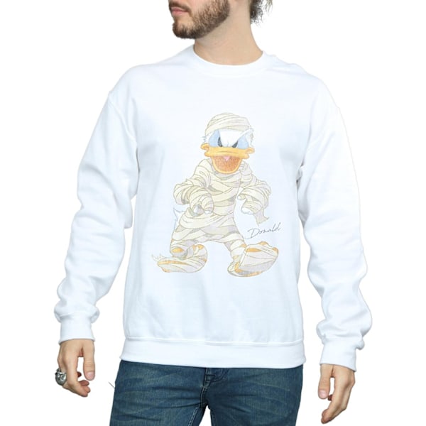 Disney Herr Mummy Donald Duck Sweatshirt 3XL Vit White 3XL