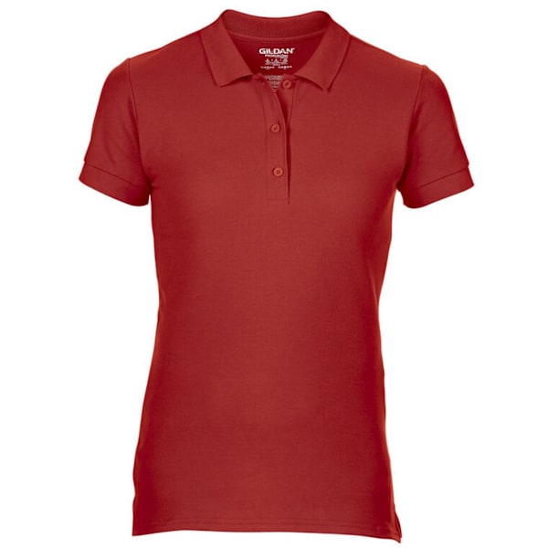 Gildan Dam/Dam Dubbel Piqué Poloskjorta L Röd Red L