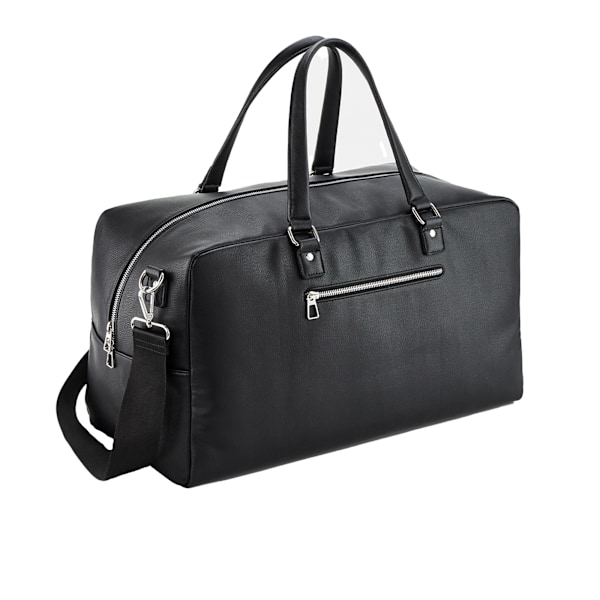 Quadra Tailored Luxe Läderlook PU Weekendväska One Size Svart Black One Size