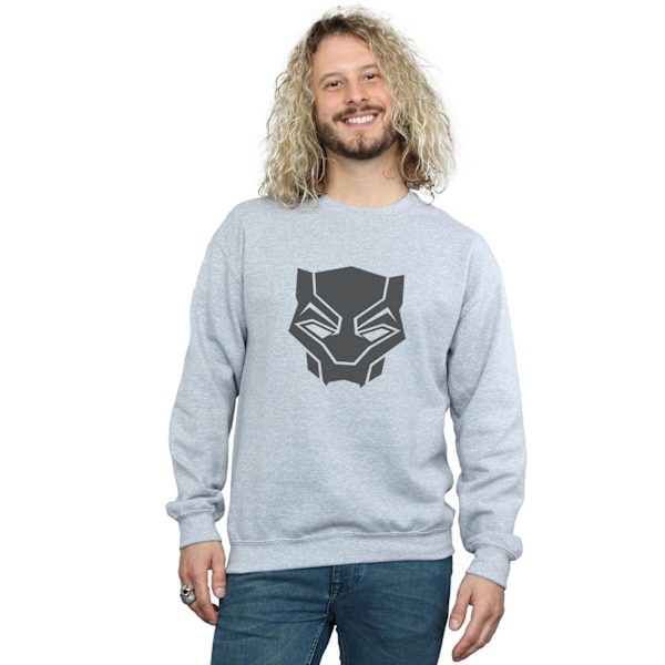 Marvel Herr Svart Panter Svart På Svart Sweatshirt M Sports Grå Sports Grey M