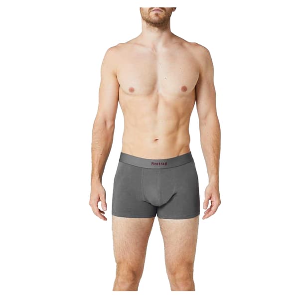 Firetrap Herr Logo Boxershorts (2-pack) L Grå/Vinröd Grey/Wine L