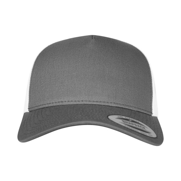 Flexfit Unisex Adult Two Tone 5 Panel Trucker Cap One Size Char Charcoal/White One Size
