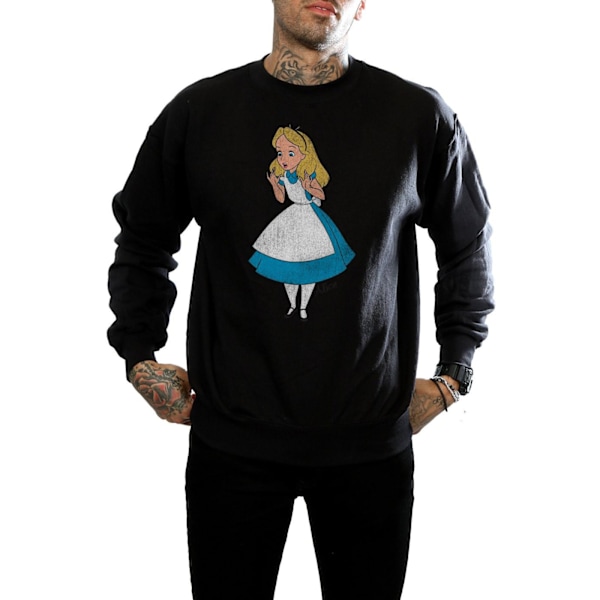 Disney Herr Alice In Wonderland Klassisk Alice Sweatshirt 3XL Svart Black 3XL