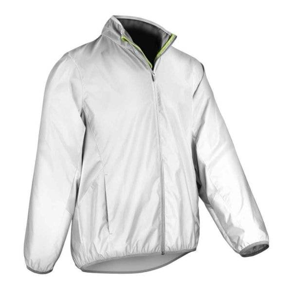 Spiro Mens Luxe Reflex Waterproof Jacket S Vit White S