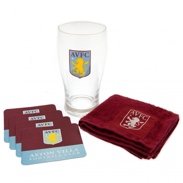 Aston Villa FC Mini Bar Set (6-pack) Storlek Claret Red/Cle Claret Red/Clear/Blue One Size