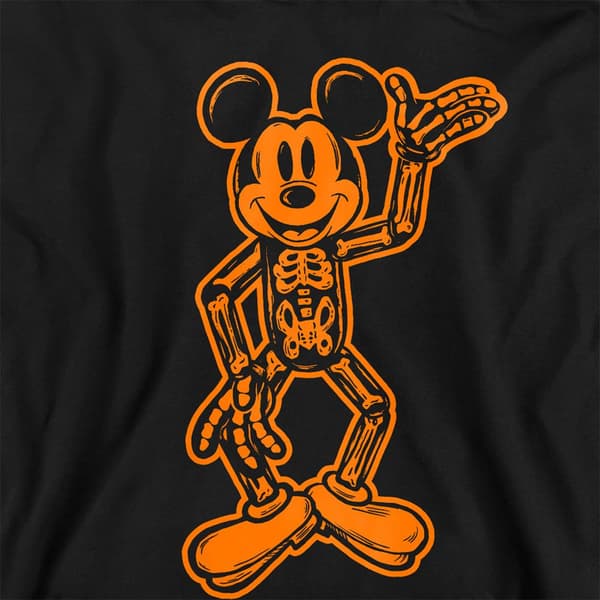 Disney Barn/Barn Mickey Mouse Skelett Pullover Hoodie 7-8 Navy 7-8 Years