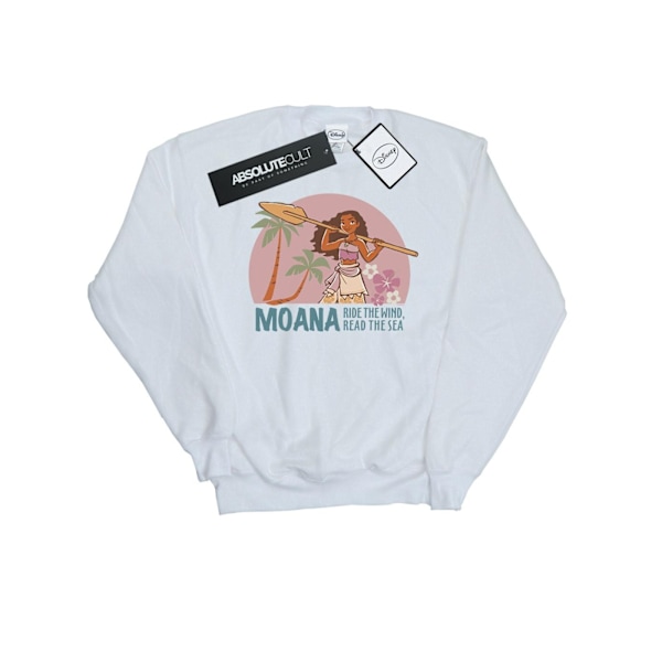 Disney Dam/Damer Moana Läs Havet Sweatshirt XL Vit White XL