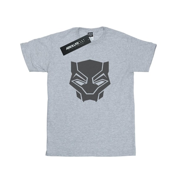 Marvel Girls Black Panther Black On Black Bomull T-Shirt 9-11 Y Sports Grey 9-11 Years