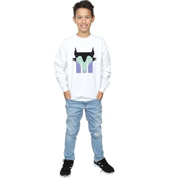 Disney Boys Alphabet M Is For Maleficent Sweatshirt 12-13 År White 12-13 Years