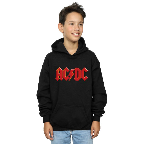 ACDC Boys Red Logo Hoodie 5-6 Years Black Black 5-6 Years