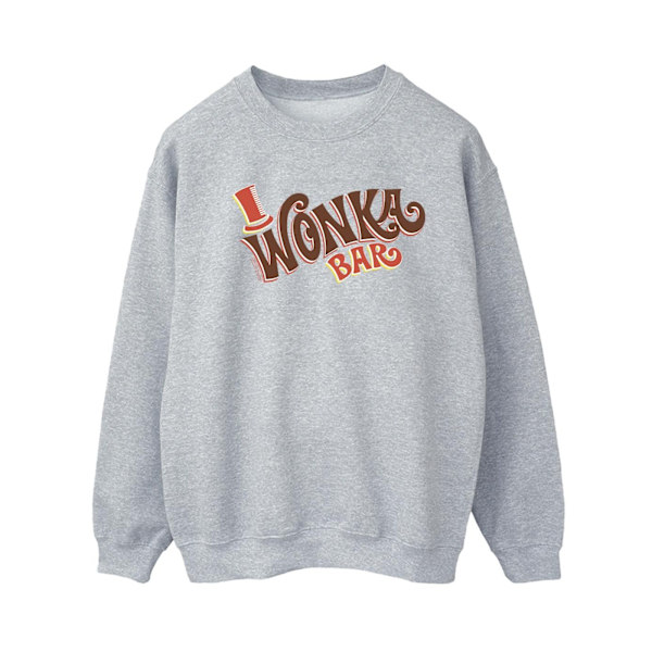 Willy Wonka Dam/Kvinnor Bar Logo Sweatshirt M Sports Grey Sports Grey M