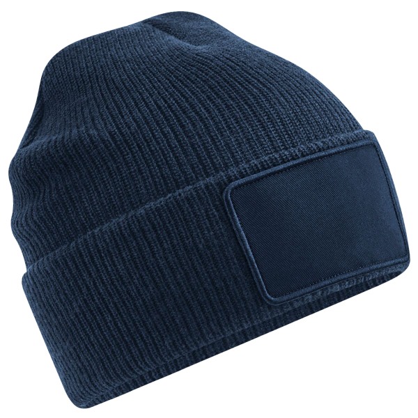Beechfield Thinsulate Avtagbar Patch Beanie One Size French Na French Navy One Size