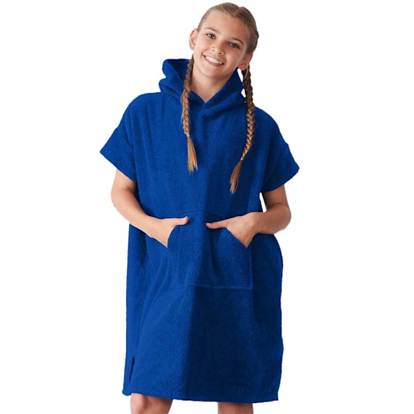 Handduk City Barn/Barn Kapuschong Handduk 3-5 År Royal Blue Royal Blue 3-5 Years
