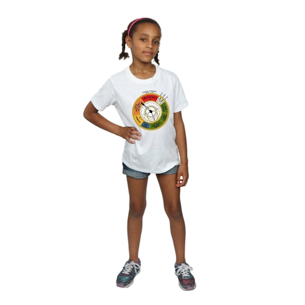 Fantastiska vidunder Girls Threat Level Bomull T-shirt 12-13 år White 12-13 Years