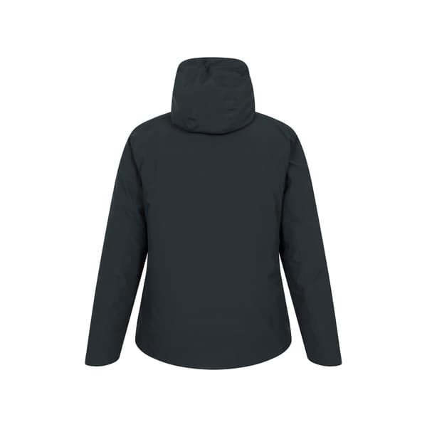 Mountain Warehouse Mallory Kort Vattentät Vadderad Jacka för Dam Black 14 UK