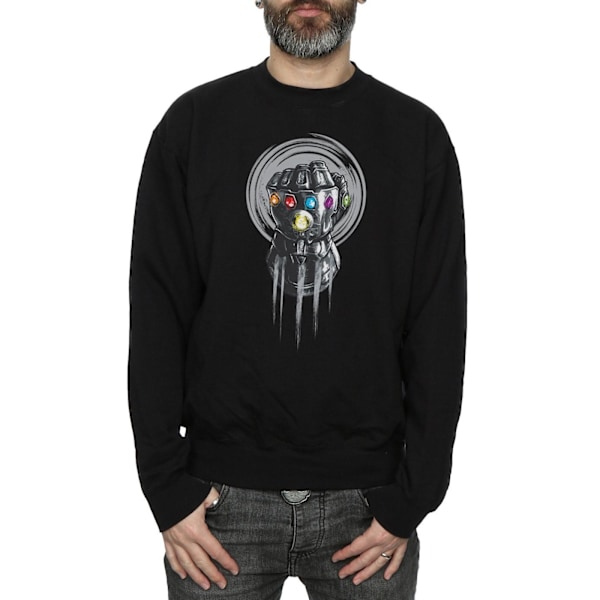 Marvel Mens Avengers Infinity War Power Fist Sweatshirt XXL Svart Black XXL