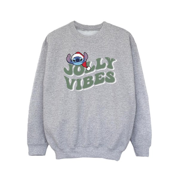 Disney Girls Lilo & Stitch Jolly Chilling Vibes Sweatshirt 3-4 Sports Grey 3-4 Years