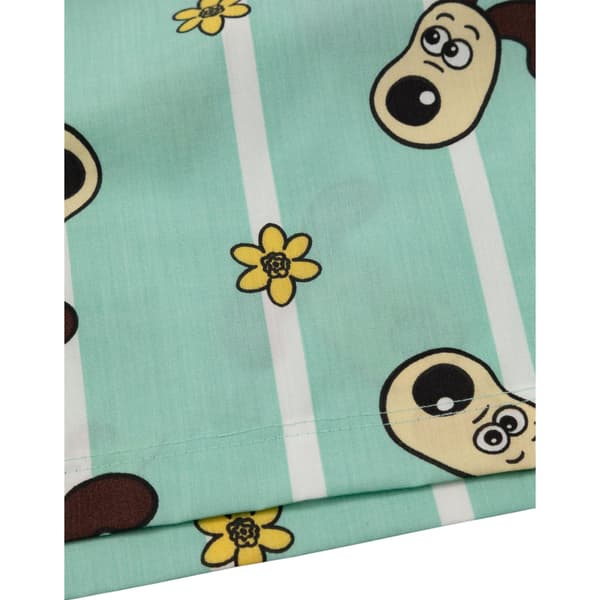 Wallace and Gromit Pyjamasset med kort ärm i bomull för dam Green M