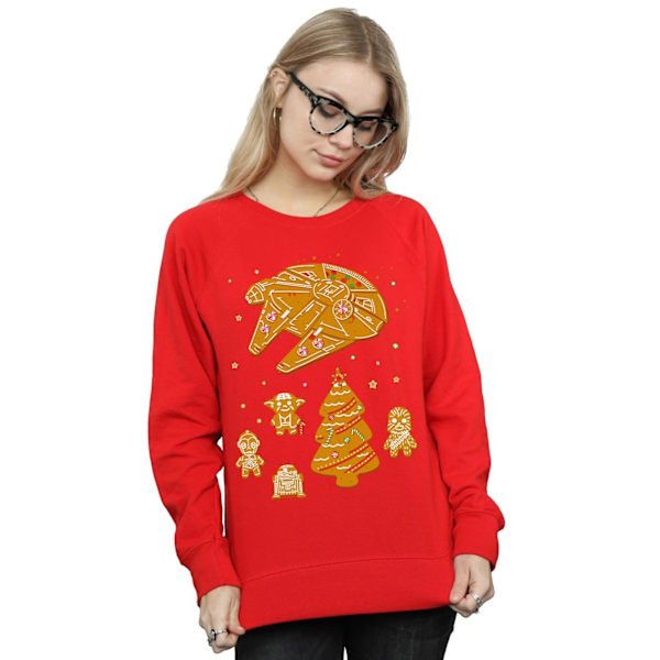 Star Wars Dam/Damer Gingerbread Rebels Sweatshirt S Röd Red S