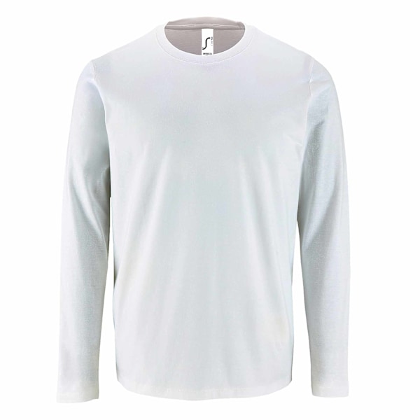 SOLS Imperial Långärmad T-shirt för Män 4XL Vit White 4XL