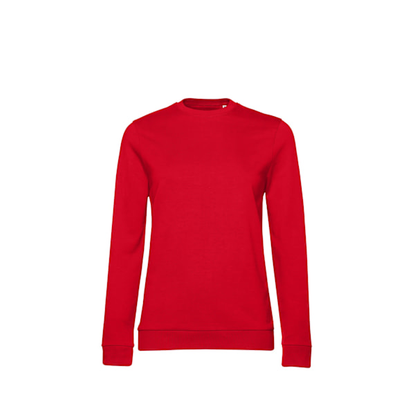B&C Dam/Kvinnor Set-in Sweatshirt L Röd Red L