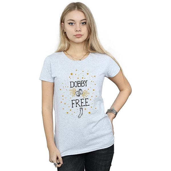 Harry Potter Dam/Kvinnor Dobby Är T-Shirt M Sports Grey Sports Grey M
