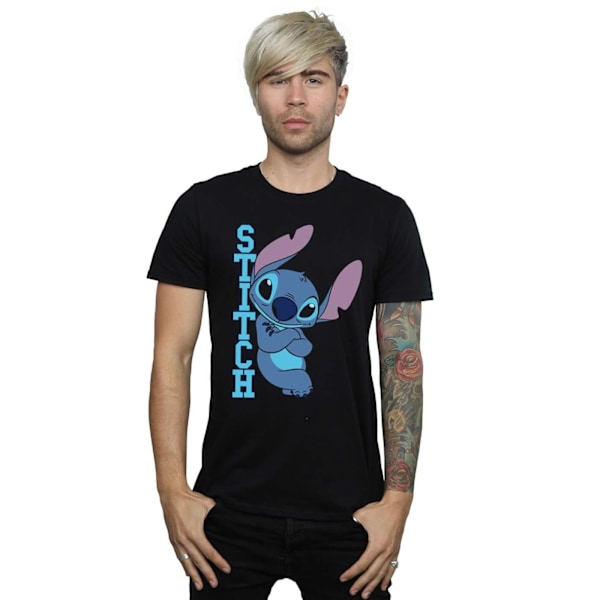 Disney Lilo och Stitch Poserar T-shirt 4XL Svart Black 4XL