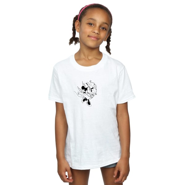 Disney Girls Minnie Mouse Love Cherub Bomull T-shirt 3-4 år White 3-4 Years