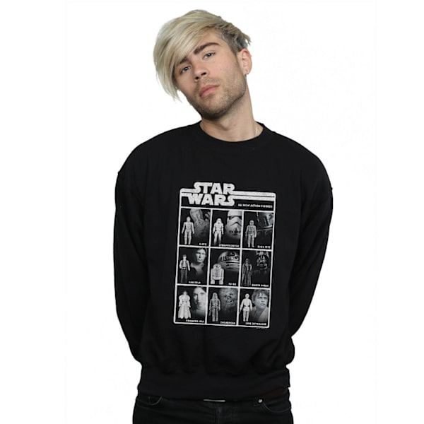 Star Wars Mens Class Of Action Figures Sweatshirt M Svart Black M