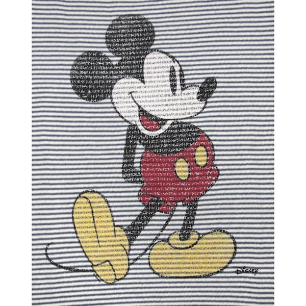 Junk Food Damkläder/Dam Mickey Mouse Kortärmad Jumper XS Vit White/Blue XS