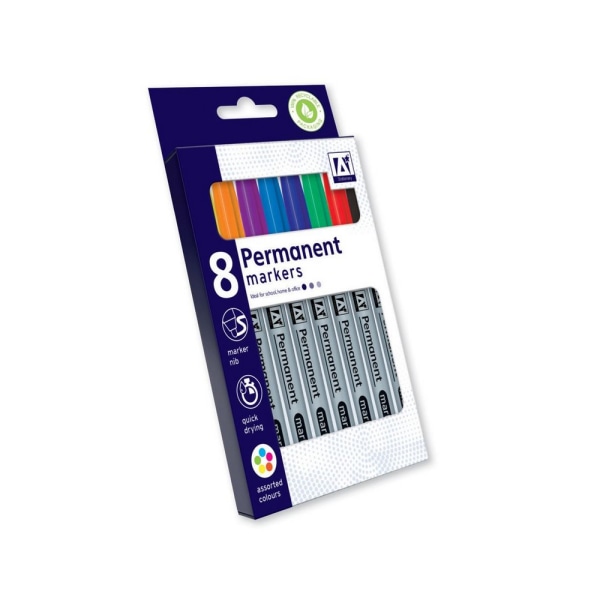 Anker Stat Permanent Marker (Pack of 6) One Size Flerfärgad Multicoloured One Size