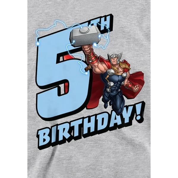 Marvel Barn/Barn Thor Heather 5-årsdag Huvtröja 7-8 År Athletic Heather 7-8 Years