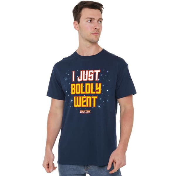 Star Trek Herr T-shirt Modigt Gått M Marinblå Navy M